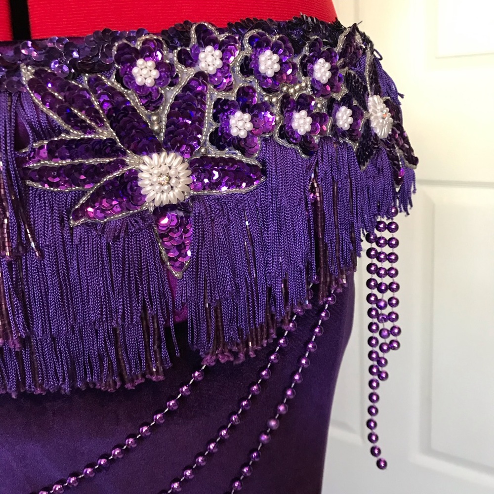 More pics of purple belly dance set